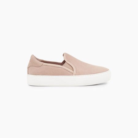 Dámské Slip On Tenisky UGG Jass Semišové Růžové | LRC81UVN