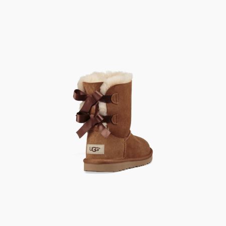 Dětské Bow Boots UGG Bailey Bow II Hnědé | 4N6RRTXV