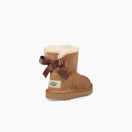 Dětské Bow Boots UGG Mini Bailey Bow II Hnědé | 4I2YE8I3