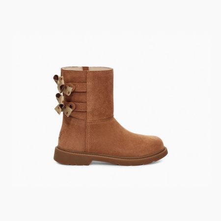 Dětské Bow Boots UGG Tillee Hnědé | JWKKWR5W