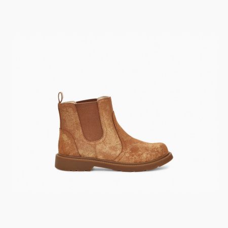 Dětské Chelsea Boty UGG Bolden Metallic Zlaté | OUE7P52G