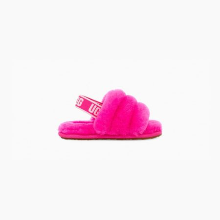 Dětské Sandály UGG Fluff Yeah Pantofle Růžové | 6XE0N56K