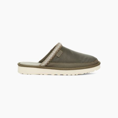 Pánské Pantofle UGG Tasman Slip-On ULD Mono Zelene | PQWQUJBU